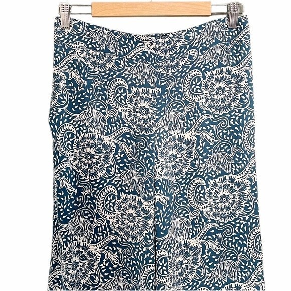 Anthropologie Maeve Blue Tile Print Flowy Pants Size SP Small Petite Boho Summer - Picture 7 of 12
